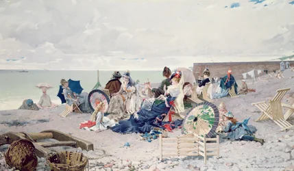 Spiaggia a Yport, 1878